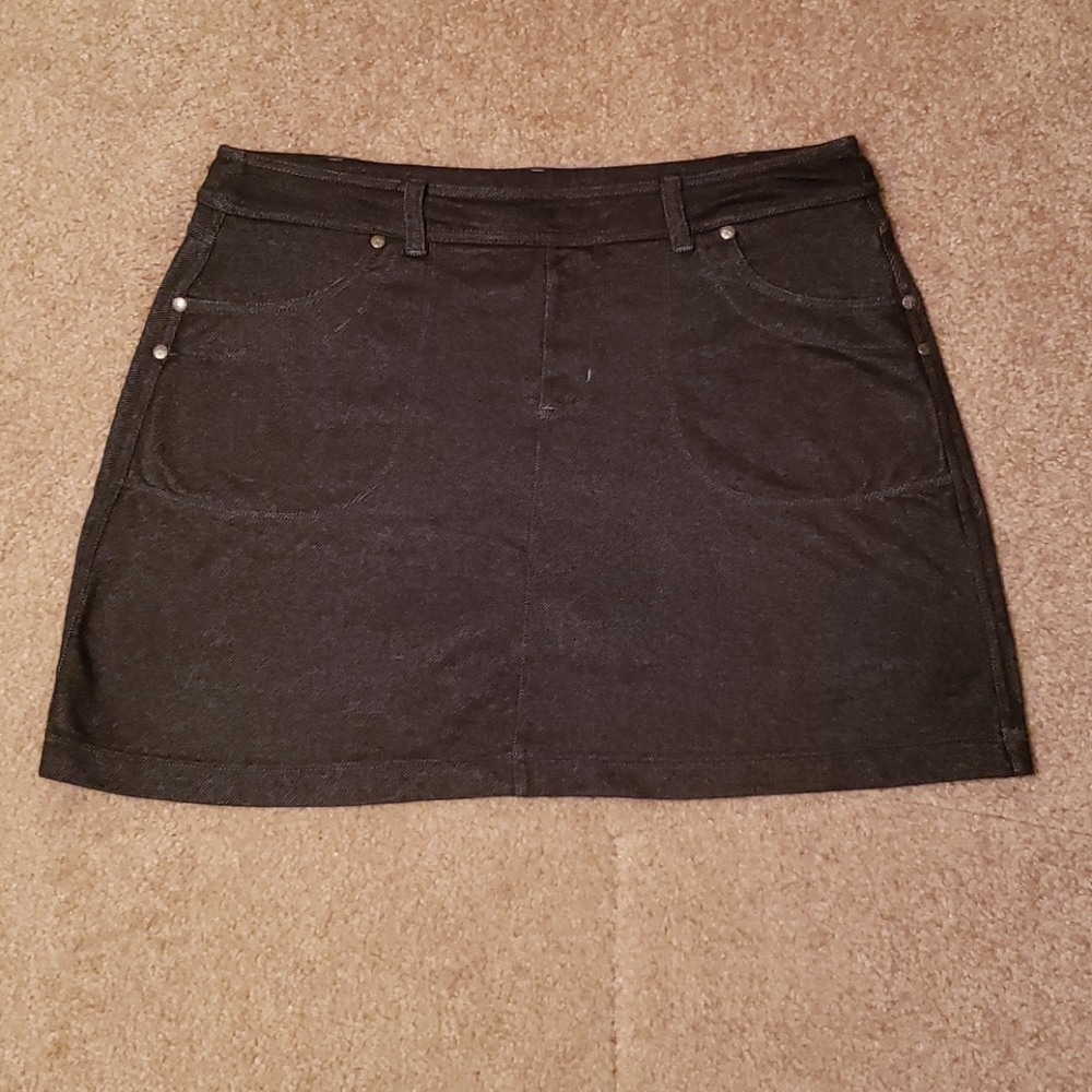 Athleta Bettina Denim Print Skirt